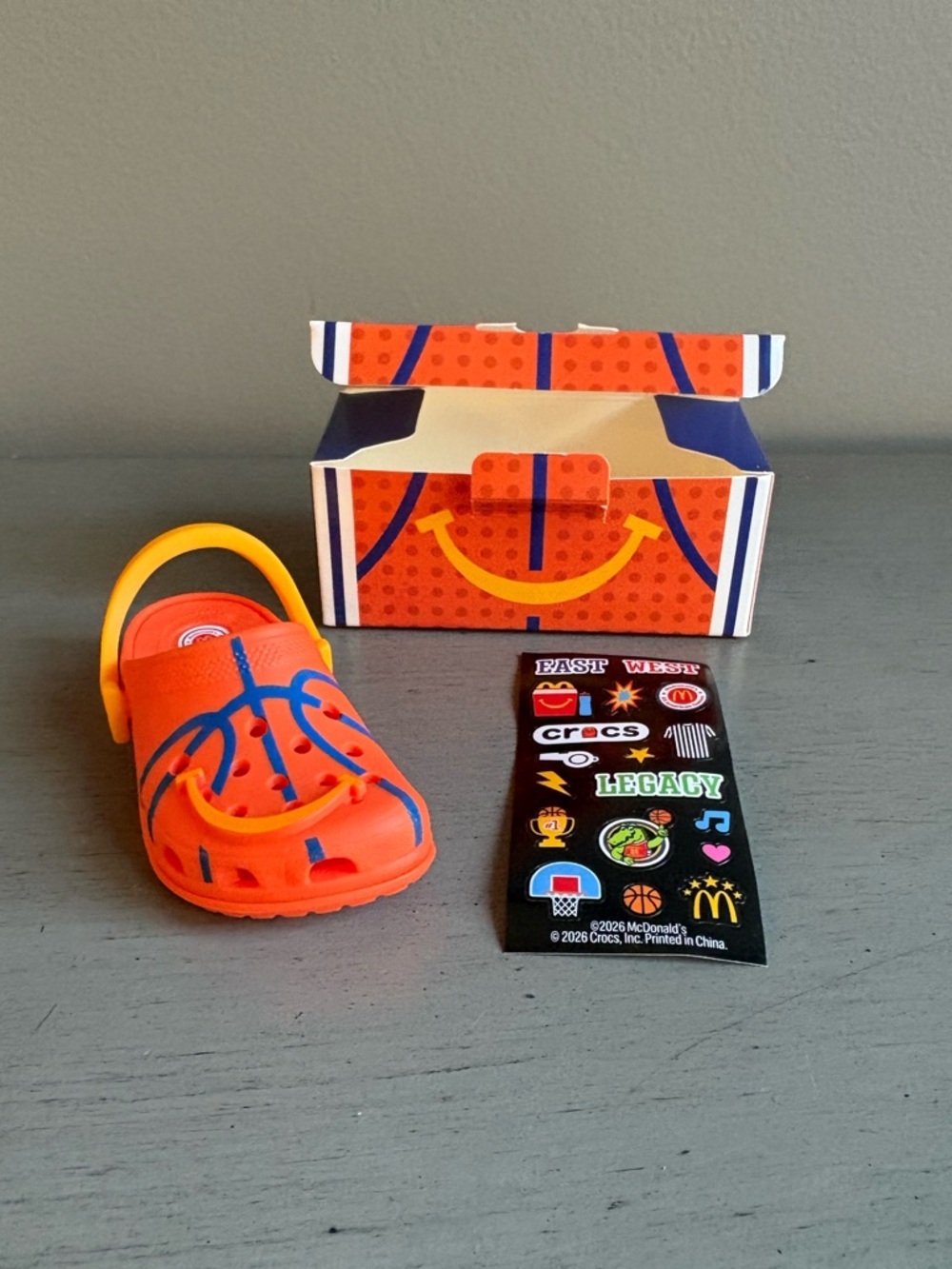 NEW 2026 McDonald's All American Game Happy Meal Toys #3 Basketball Crocs Toy